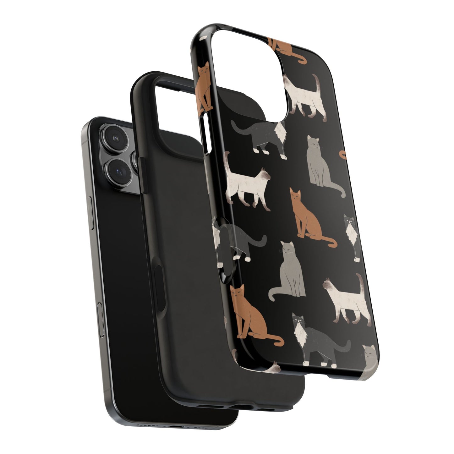Cubist Cat Tough Phone Case - Stylish & Durable for Pet Fans