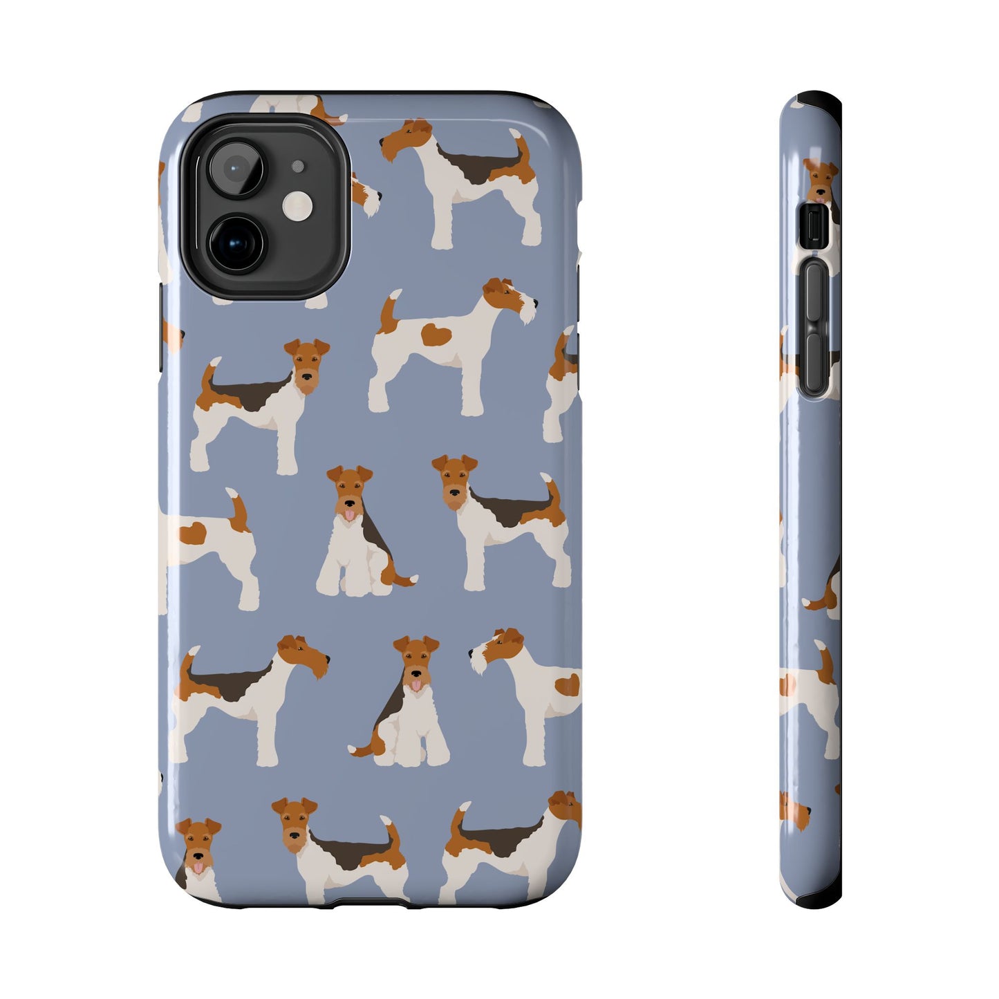 Playful Wire Fox Terrier Phone Case - Durable & Stylish Dog Lover Accessory