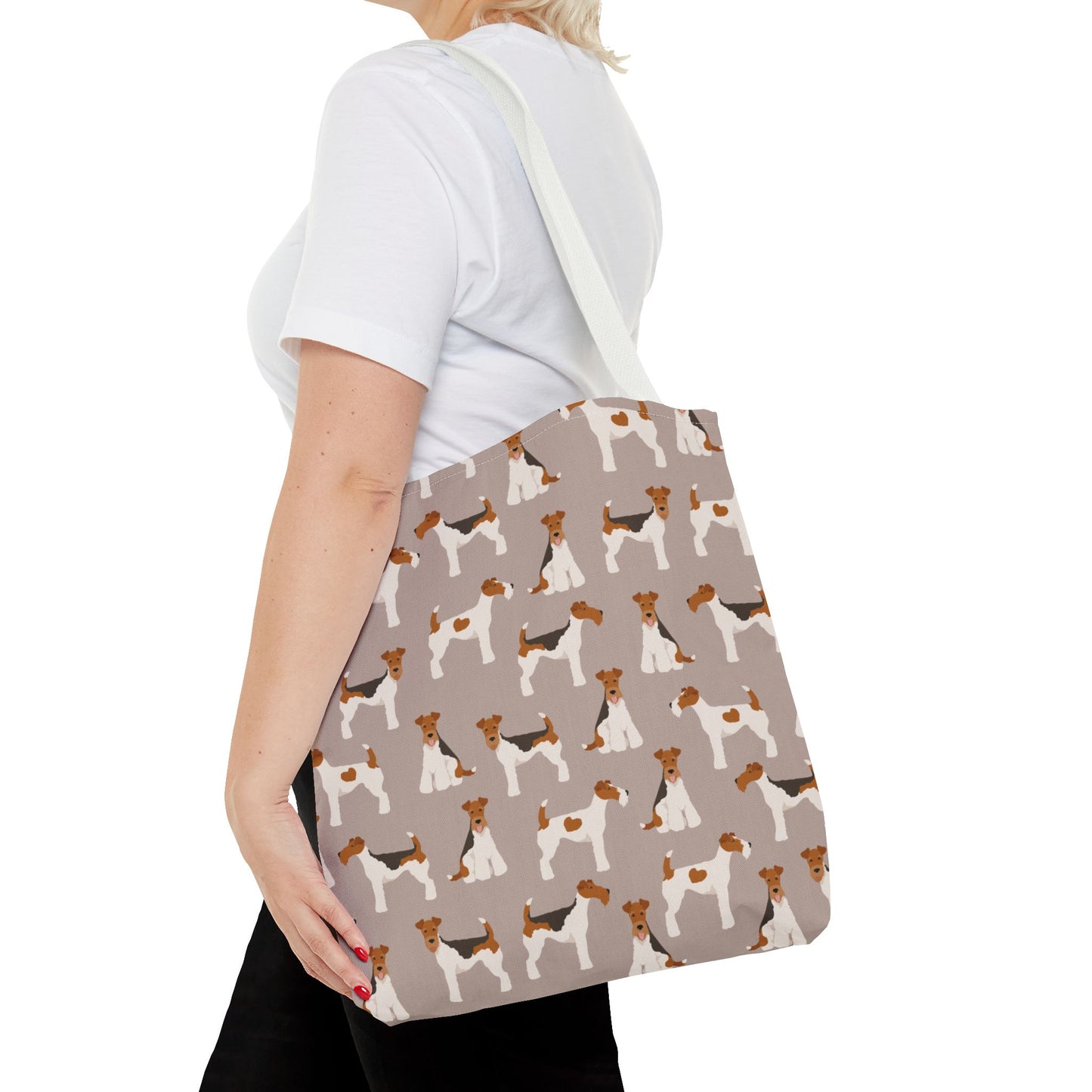 Wire Fox Terrier Dog Pattern Tote Bag - Perfect for Pet Lovers!