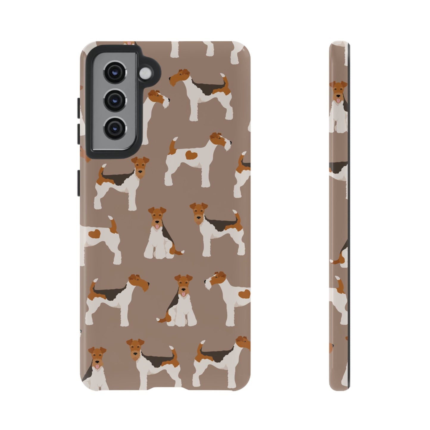 Wire Fox Terrier Lover Tough Case - Stylish Phone Case Featuring Playful Fox Terriers
