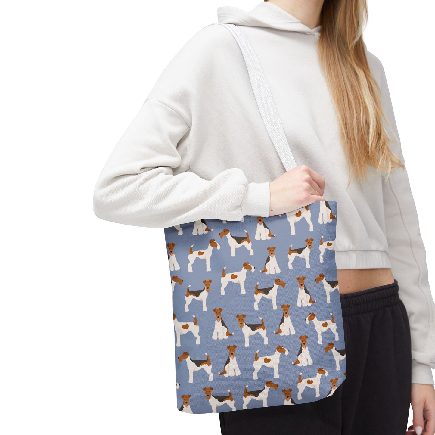 Wire Fox Terrier Dog Pattern Tote Bag - Perfect for Pet Lovers!