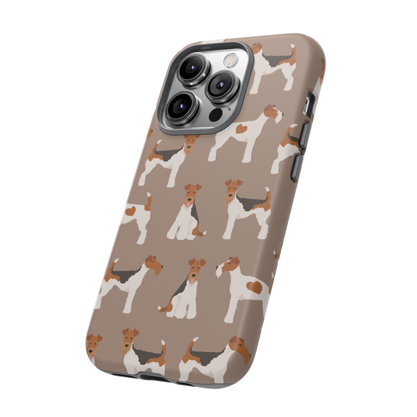 Wire Fox Terrier Lover Tough Case - Stylish Phone Case Featuring Playful Fox Terriers