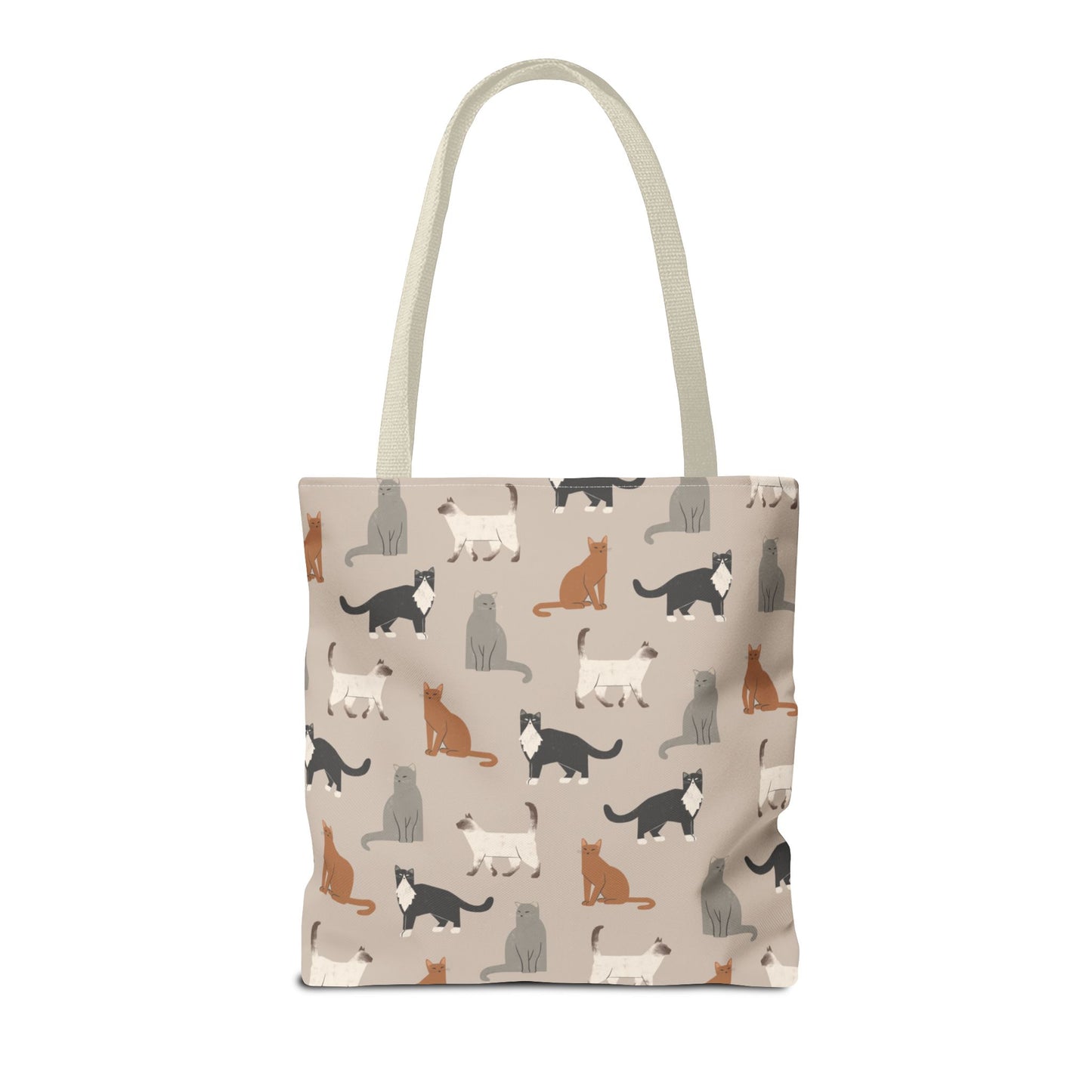 Cubist Cat Pattern Tote Bag - Perfect for Pet Lovers