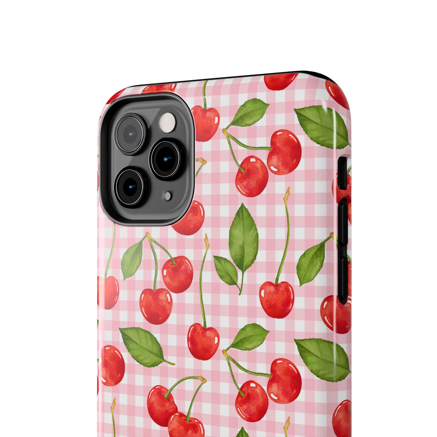 Cherry-Pattern Tough Phone Case - Cute & Durable Protective Case