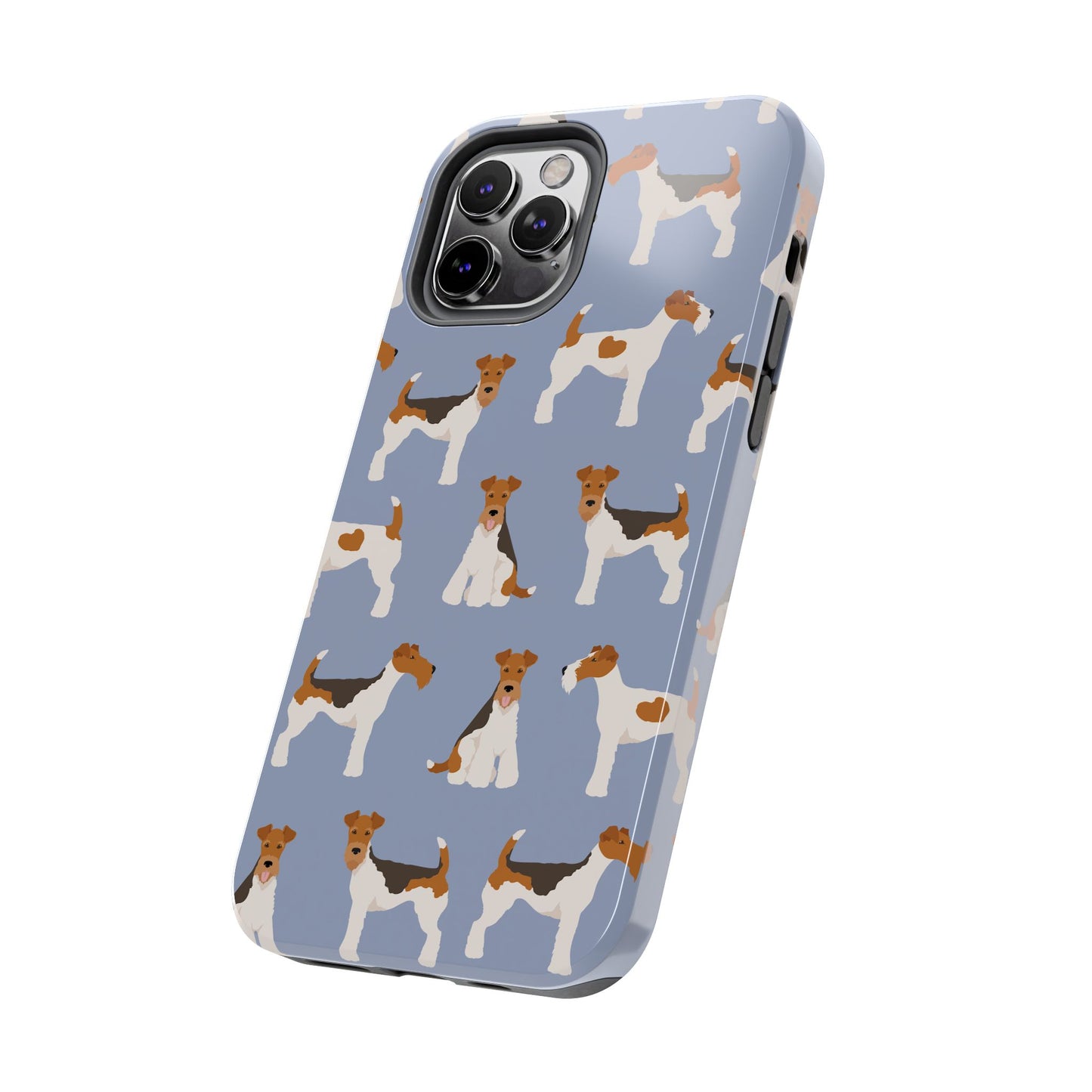 Playful Wire Fox Terrier Phone Case - Durable & Stylish Dog Lover Accessory