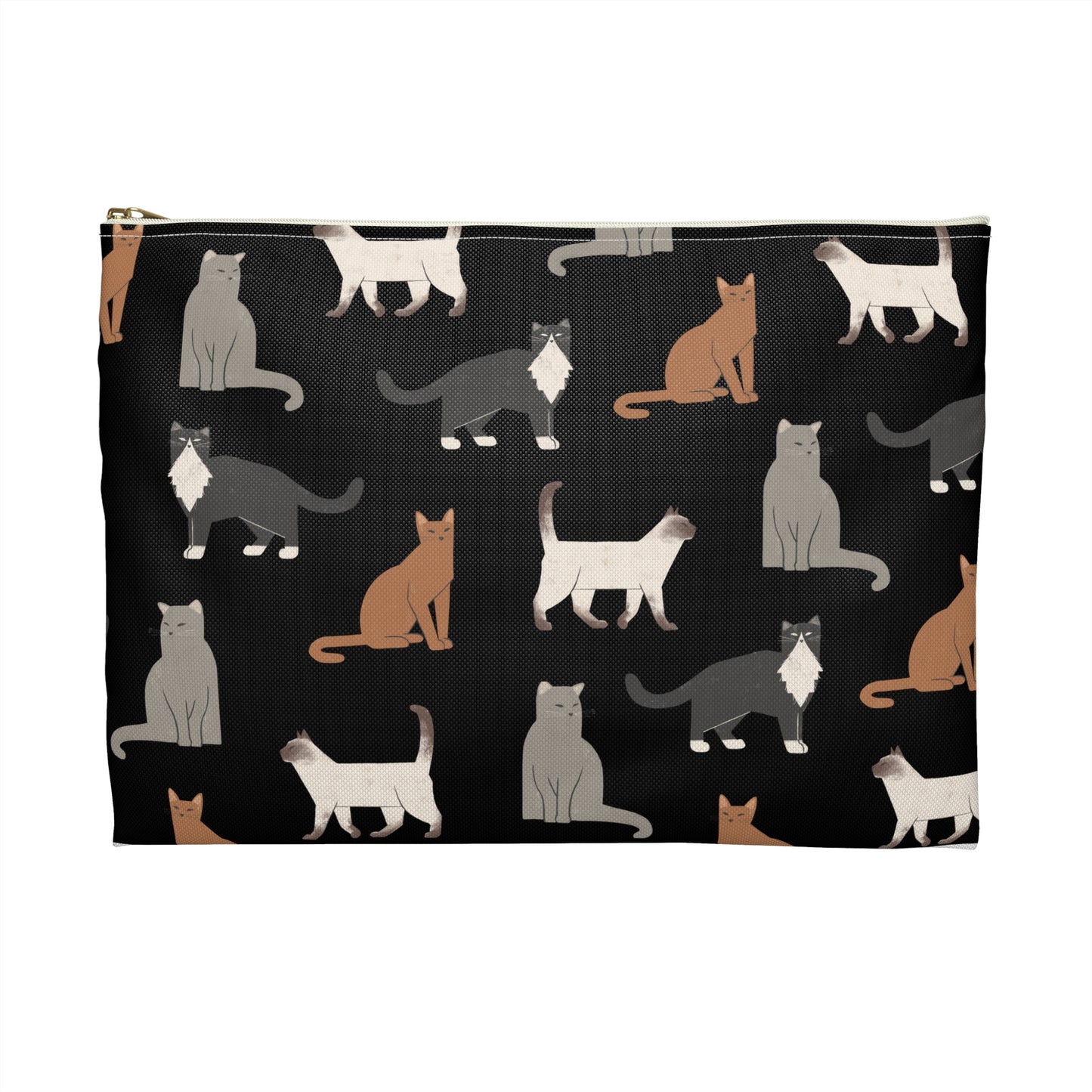 Cat Lover's Accessory Pouch - Cute Feline Print for Organizing Essentials