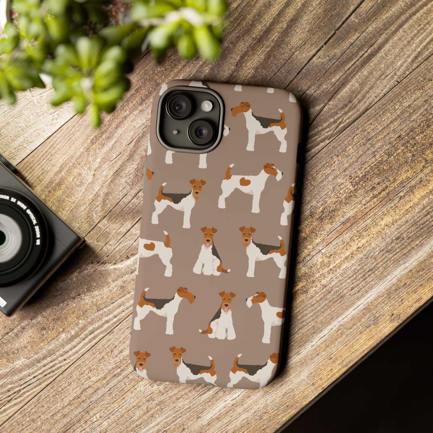 Wire Fox Terrier Lover Tough Case - Stylish Phone Case Featuring Playful Fox Terriers