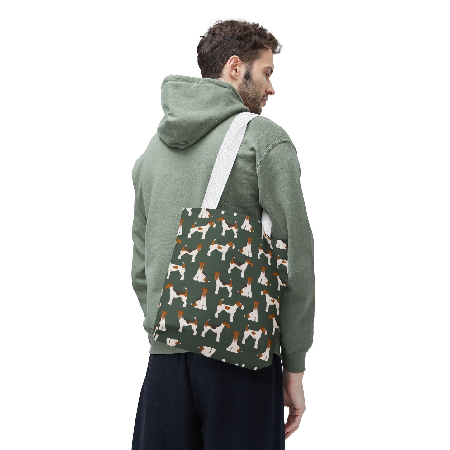 Wire Fox Terrier Dog Pattern Tote Bag - Perfect for Pet Lovers!