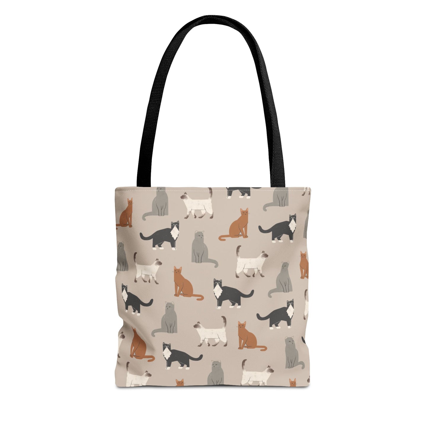 Cubist Cat Pattern Tote Bag - Perfect for Pet Lovers