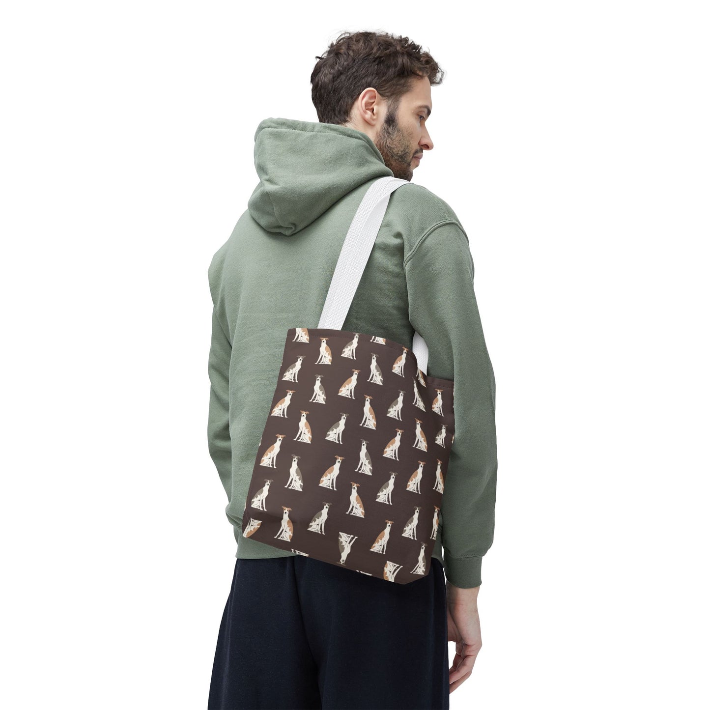 Grey Hound Dog Pattern Tote Bag - Perfect for Pet Lovers!