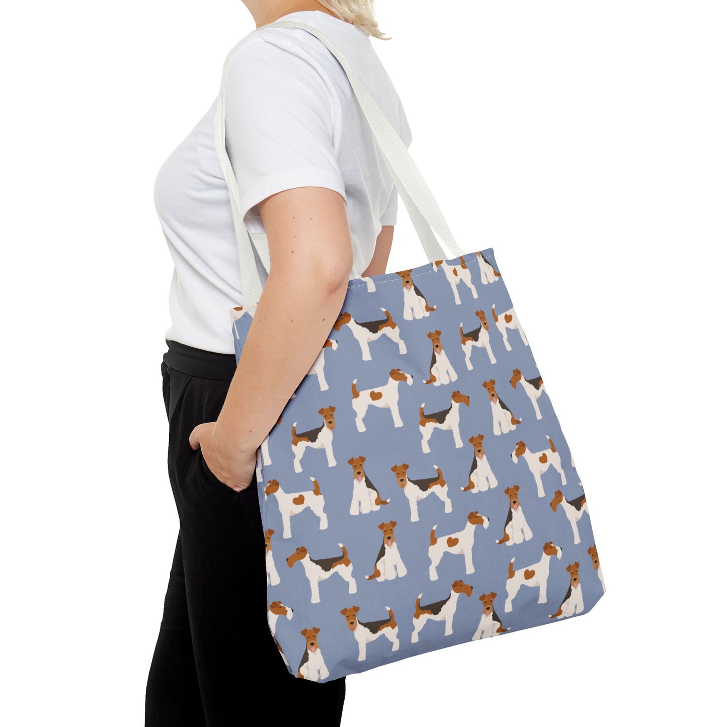 Wire Fox Terrier Dog Pattern Tote Bag - Perfect for Pet Lovers!