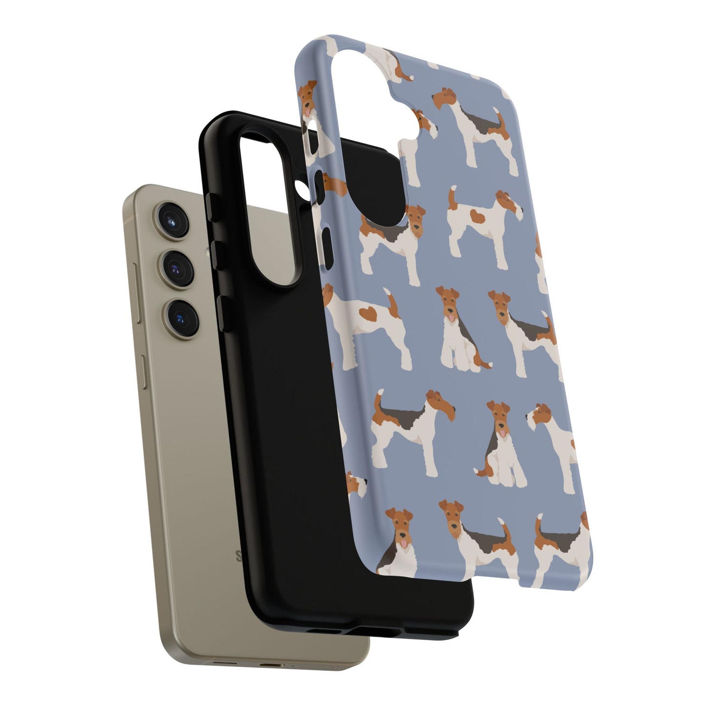 Wire Fox Terrier Lover Tough Case - Stylish Phone Case Featuring Playful Fox Terriers