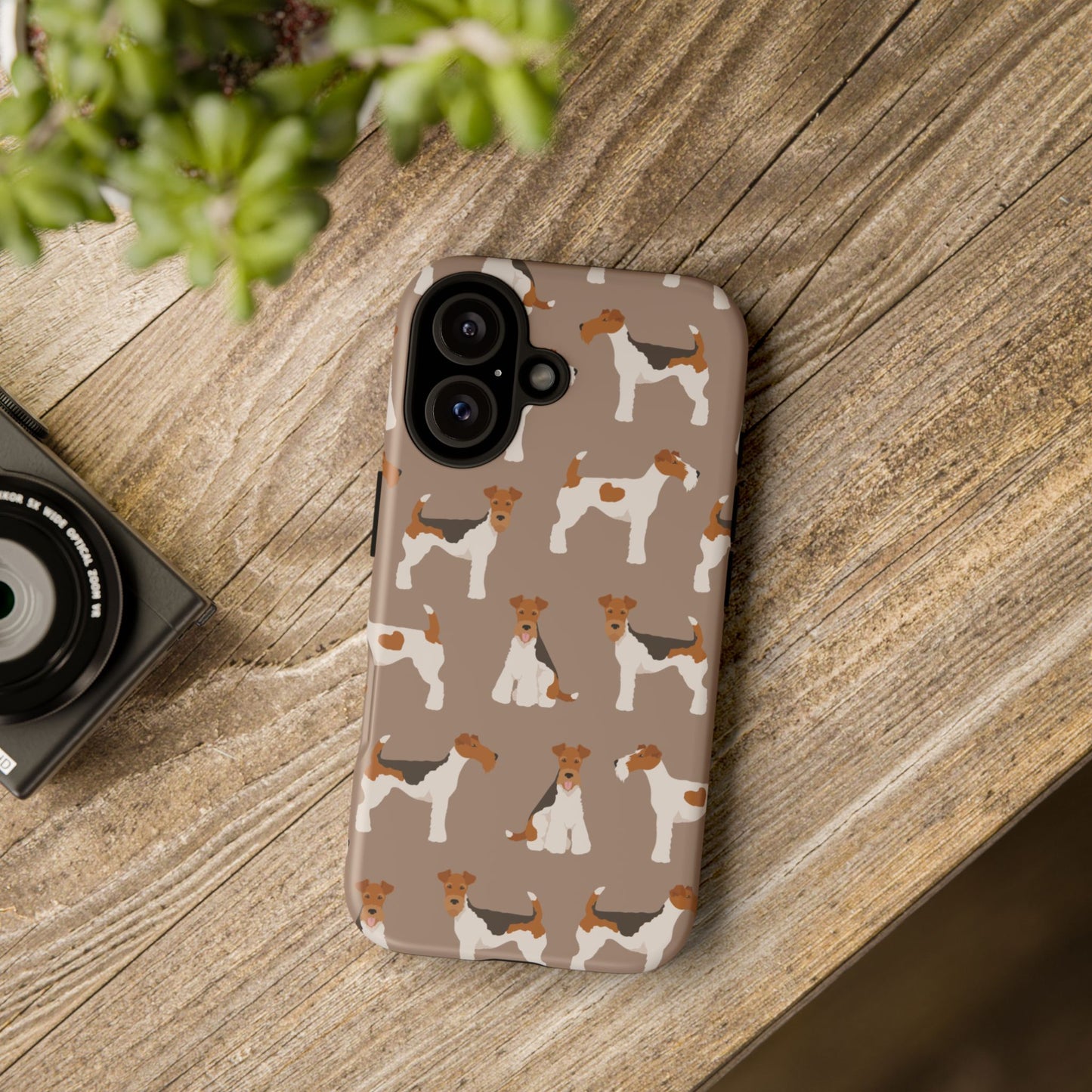 Wire Fox Terrier Lover Tough Case - Stylish Phone Case Featuring Playful Fox Terriers