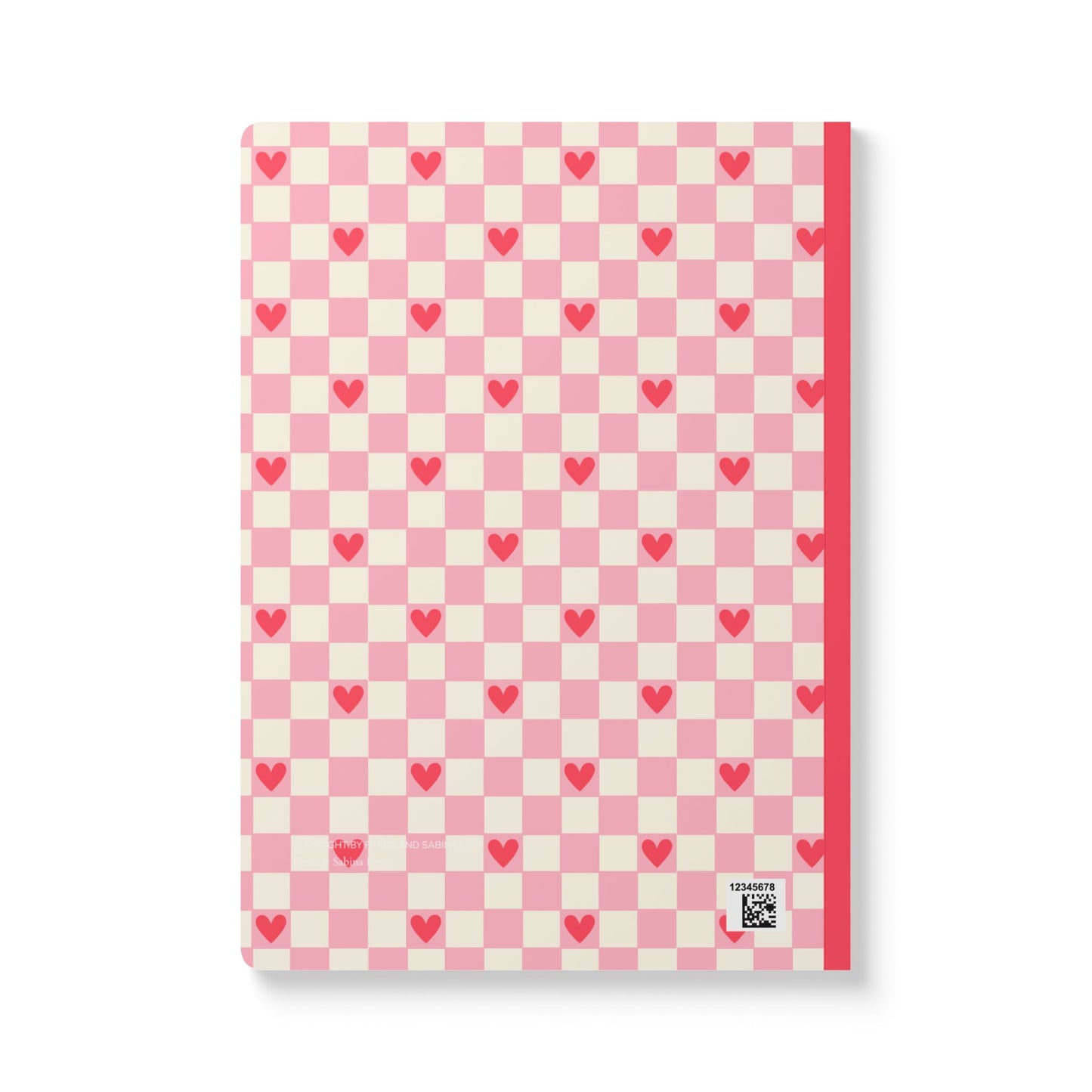 Cute Heart Pattern Softcover Journal | Perfect for Daily Journaling & Note-Taking