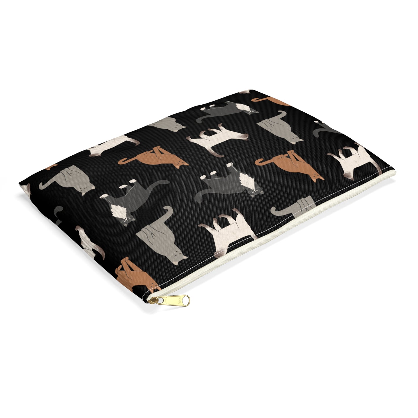 Cat Lover's Accessory Pouch - Cute Feline Print for Organizing Essentials