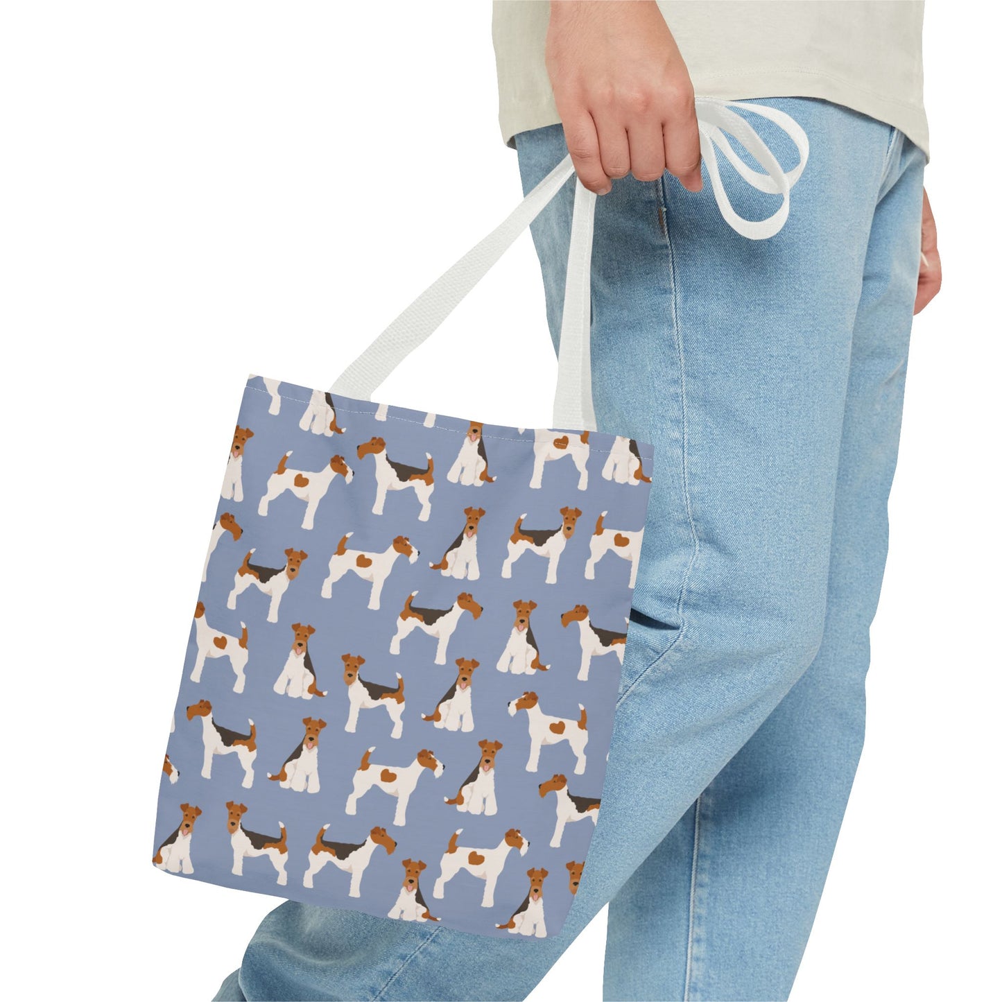 Wire Fox Terrier Dog Pattern Tote Bag - Perfect for Pet Lovers!
