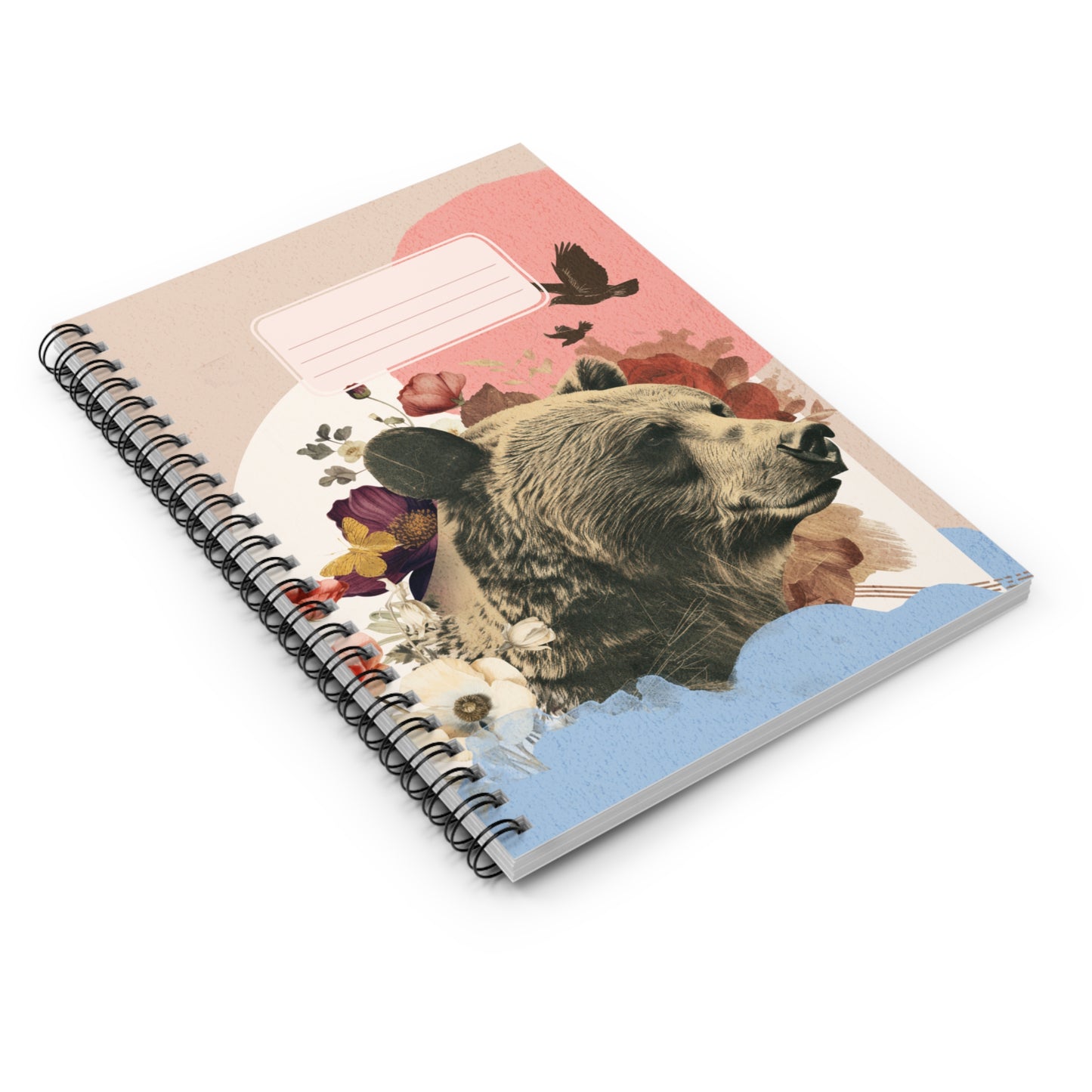 Artistic Bear Spiral Notebook - Ruled Lines for Note-Taking & Journaling