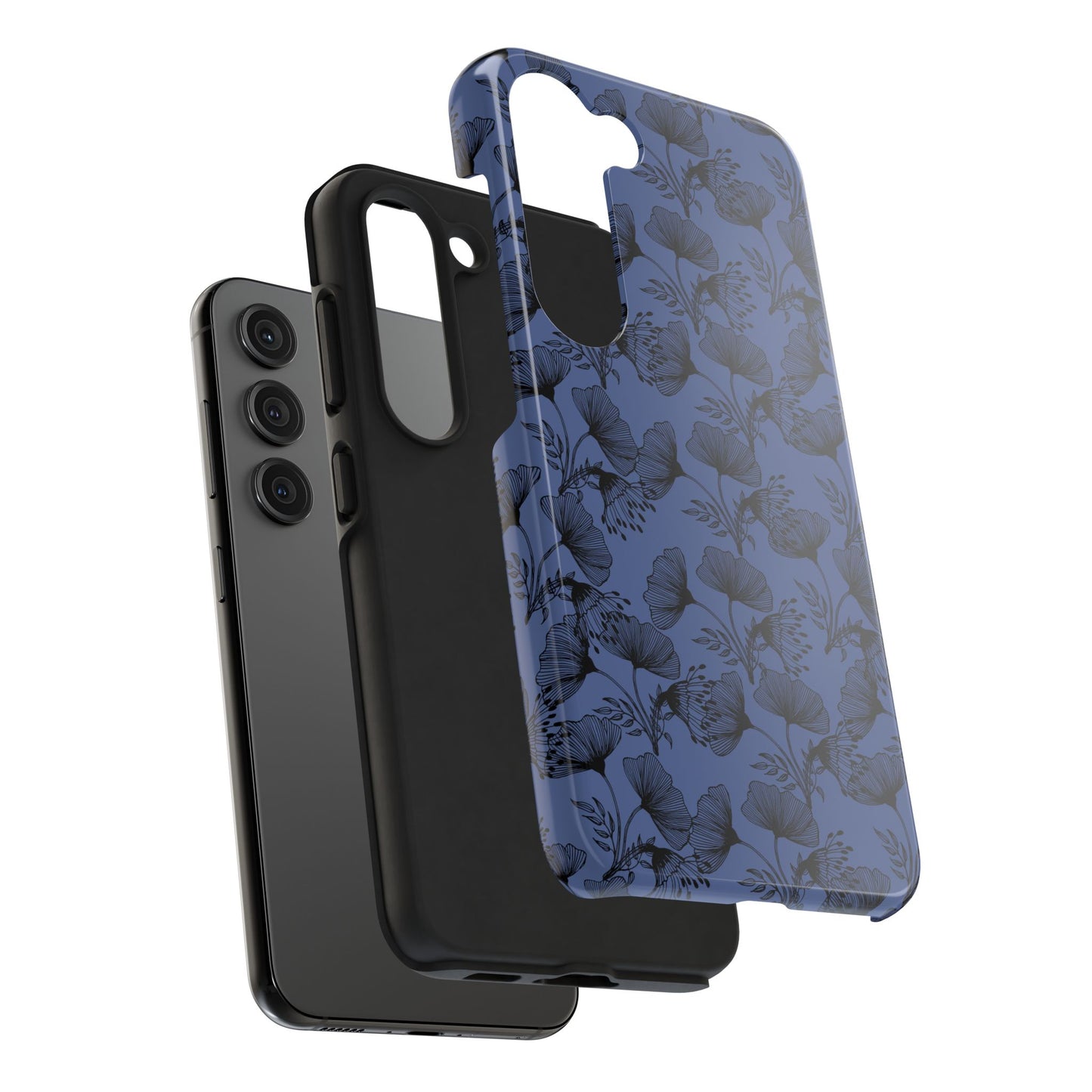 Ornate Floral Tough Phone Case - Durable Protection with Elegant Design