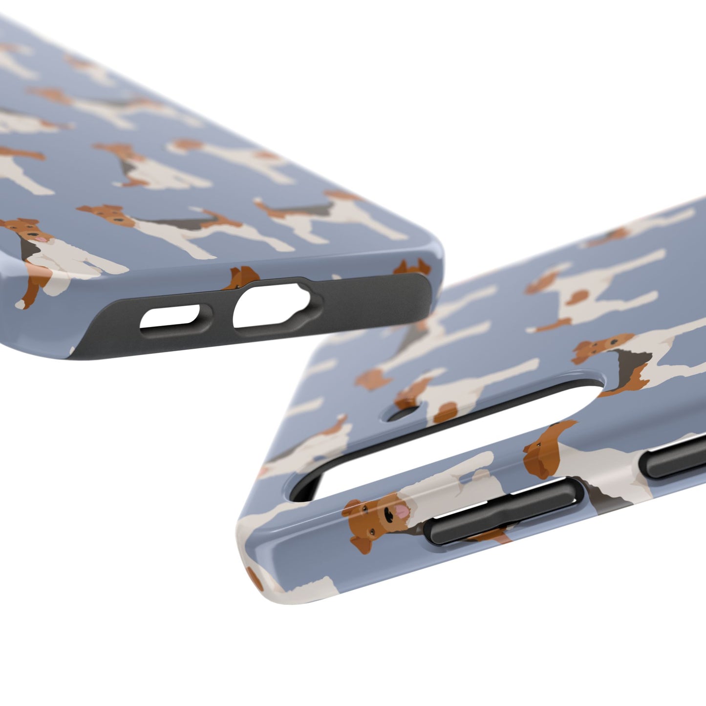 Playful Wire Fox Terrier Phone Case - Durable & Stylish Dog Lover Accessory