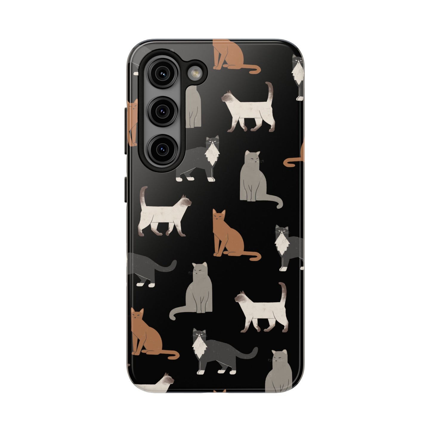 Cubist Cat Tough Phone Case - Stylish & Durable for Pet Fans