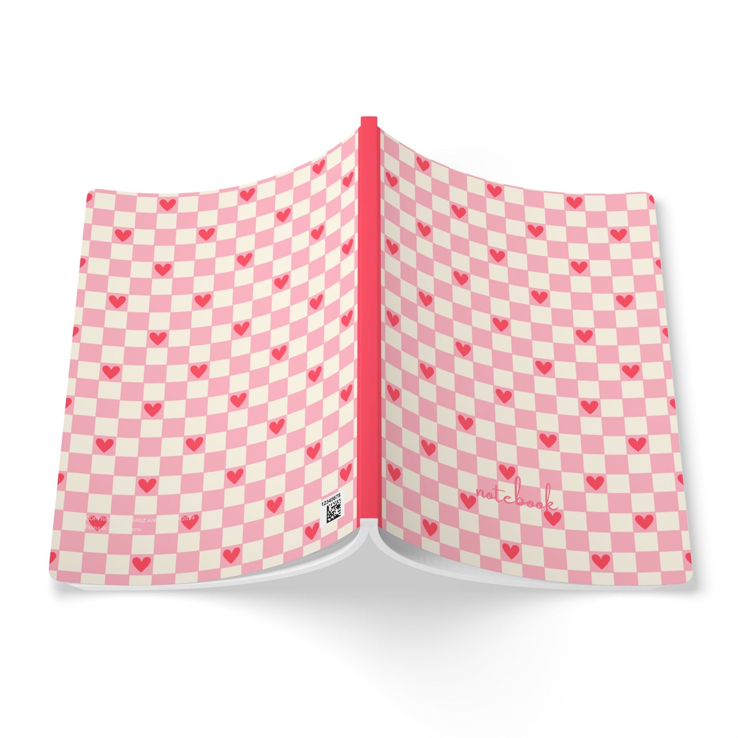Cute Hearts Softcover Journal with Inside Prints | Perfect for Notes and Gifts