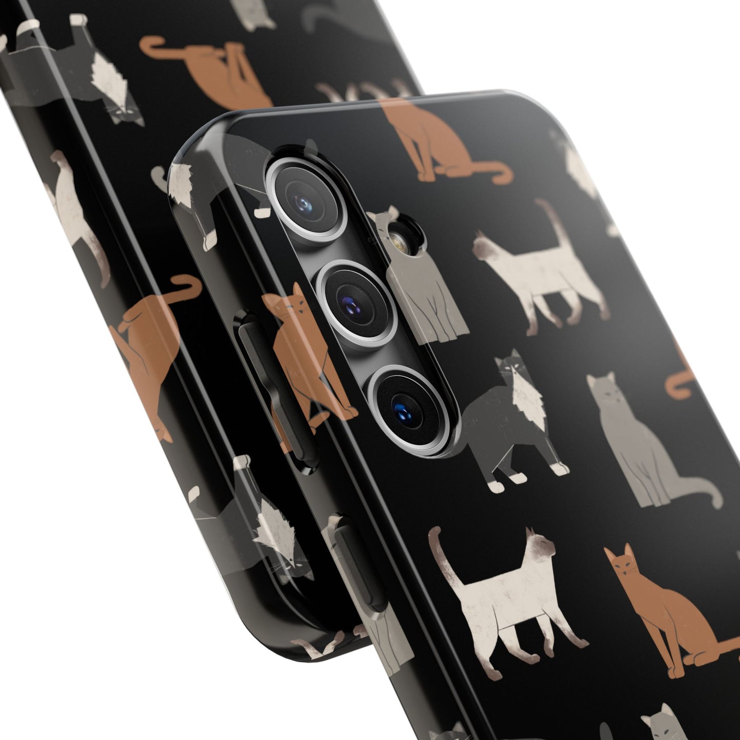 Cubist Cat Tough Phone Case - Stylish & Durable for Pet Fans