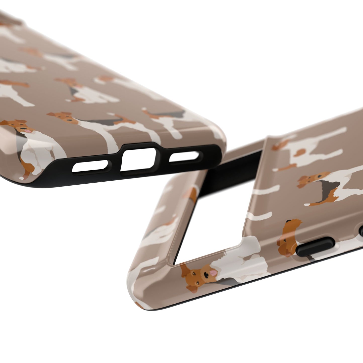 Wire Fox Terrier Lover Tough Case - Stylish Phone Case Featuring Playful Fox Terriers