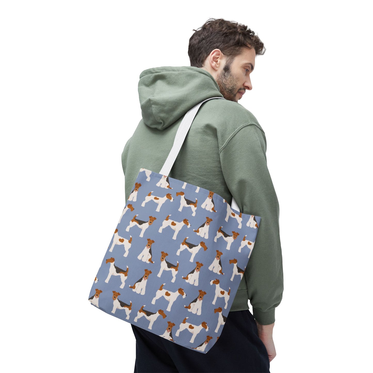 Wire Fox Terrier Dog Pattern Tote Bag - Perfect for Pet Lovers!