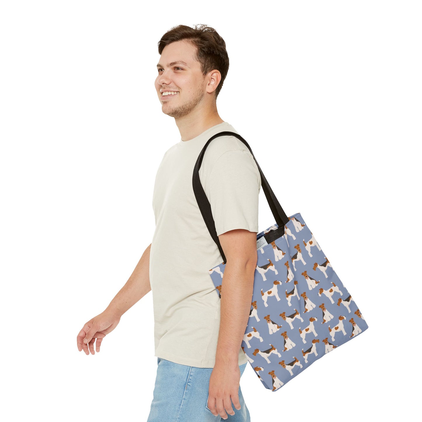 Wire Fox Terrier Dog Pattern Tote Bag - Perfect for Pet Lovers!