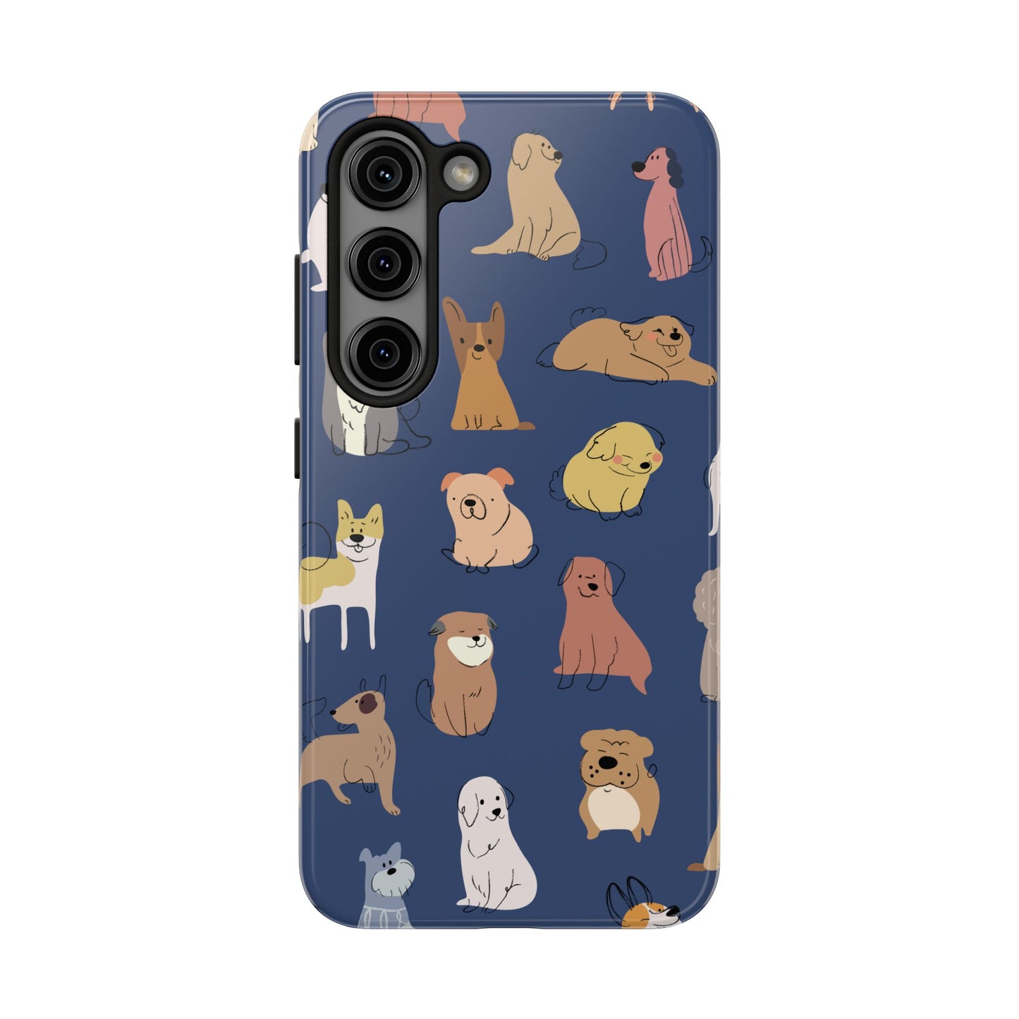 Cute Cartoon Dog Tough Phone Case - Perfect for Pet Lovers