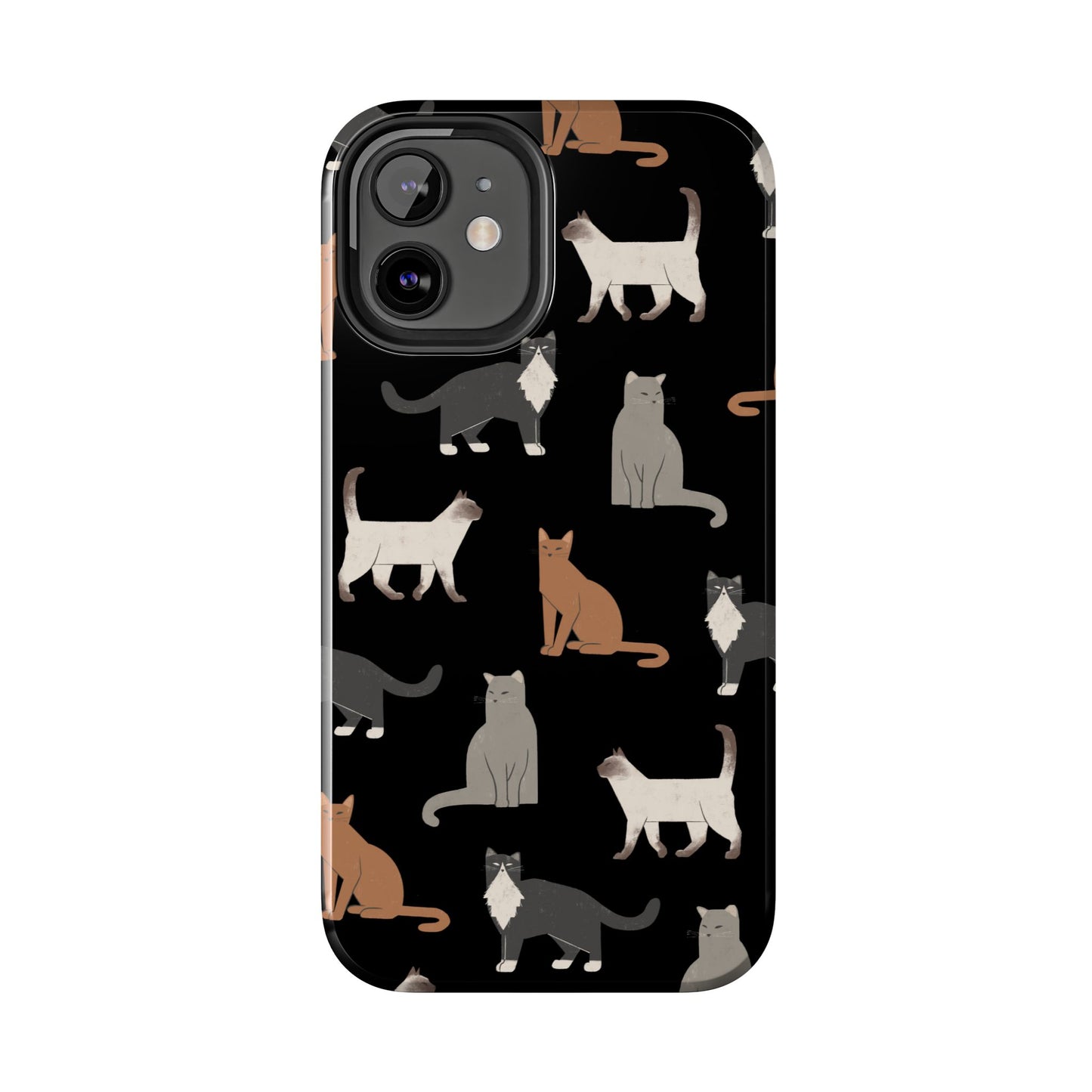 Cubist Cat Tough Phone Case - Stylish & Durable for Pet Fans