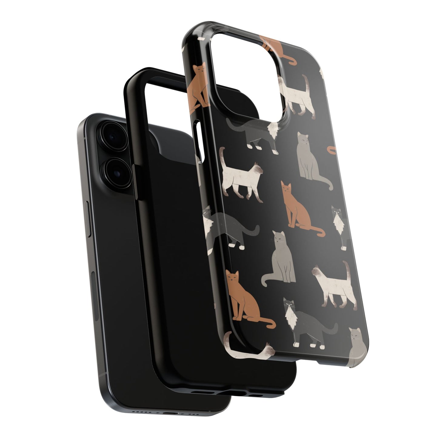 Cubist Cat Tough Phone Case - Stylish & Durable for Pet Fans