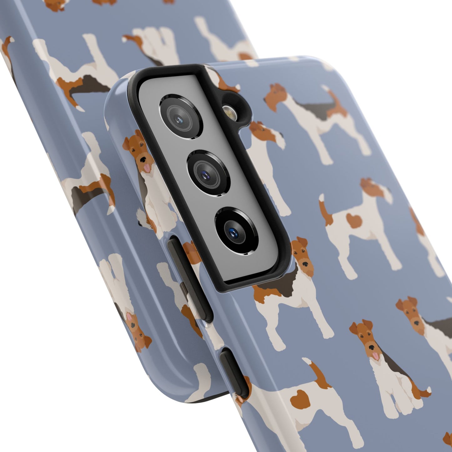 Playful Wire Fox Terrier Phone Case - Durable & Stylish Dog Lover Accessory