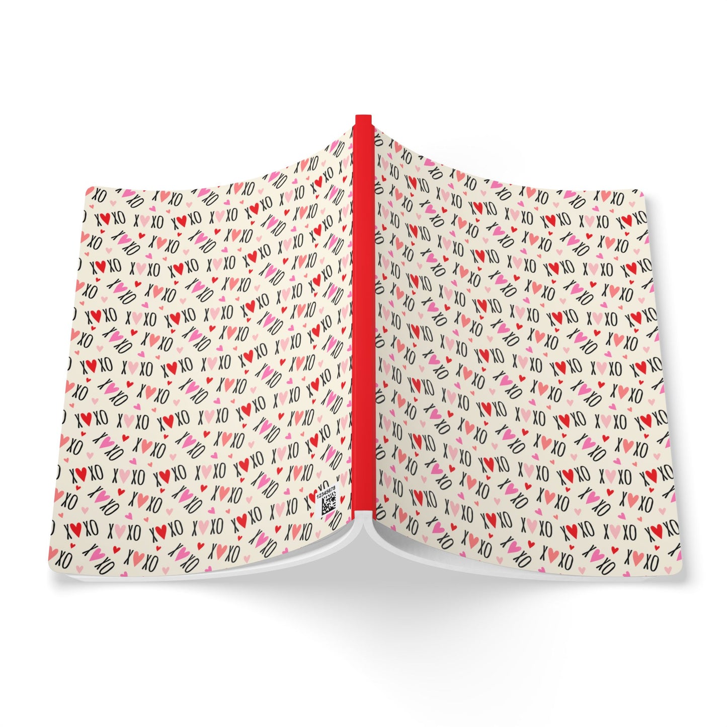 XoXo Hearts Softcover Journal with Inside Prints | Perfect for Notes and Gifts