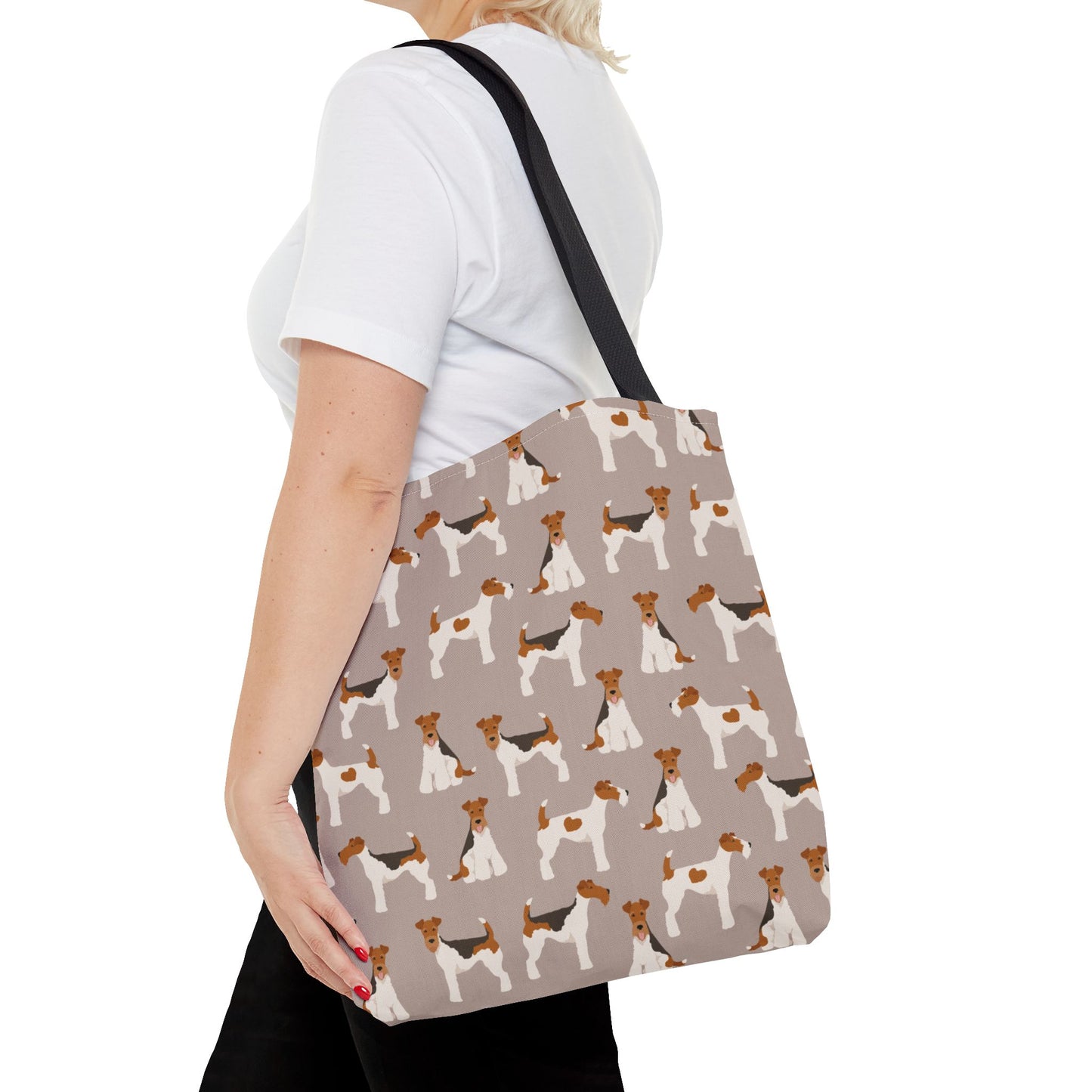 Wire Fox Terrier Dog Pattern Tote Bag - Perfect for Pet Lovers!