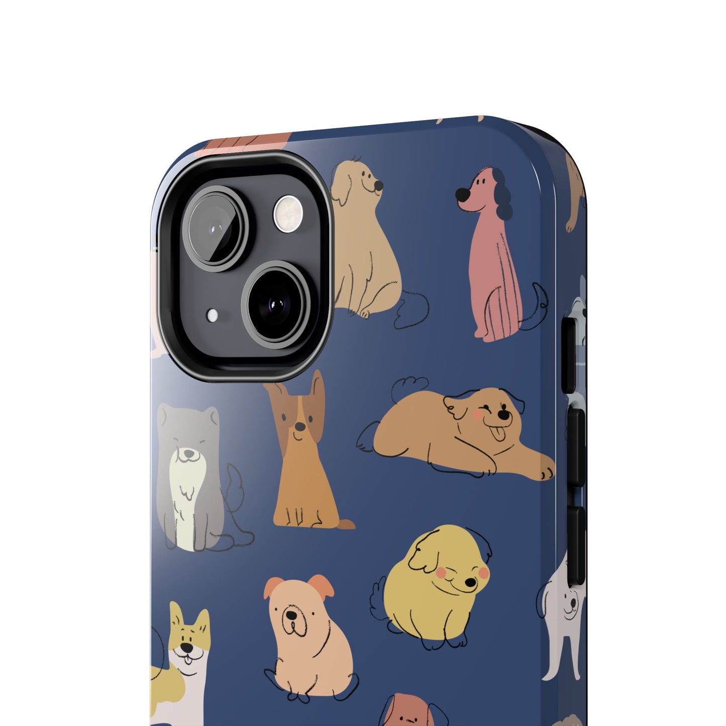 Cute Cartoon Dog Tough Phone Case - Perfect for Pet Lovers