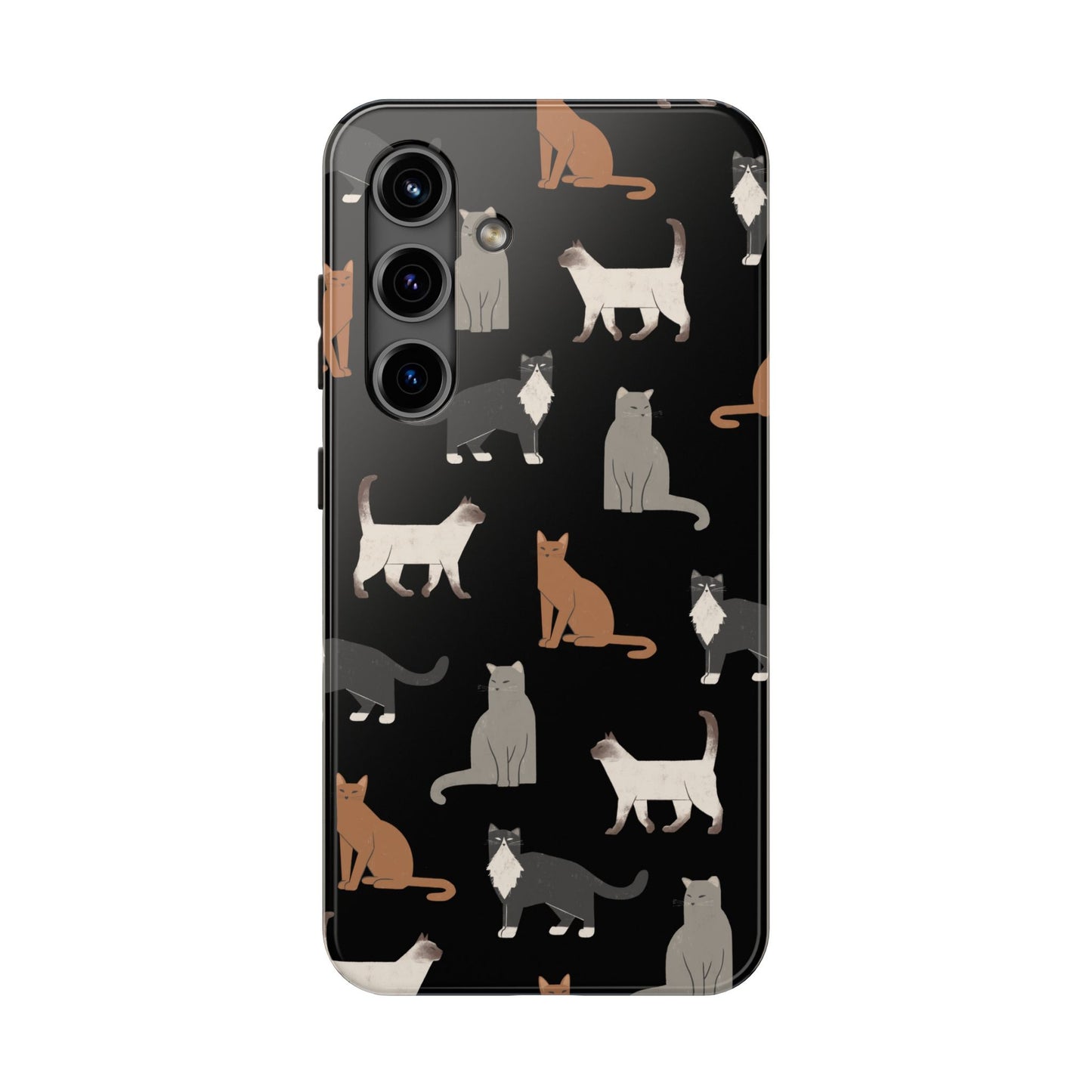 Cubist Cat Tough Phone Case - Stylish & Durable for Pet Fans