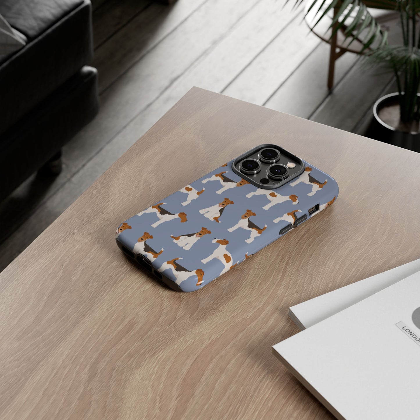 Wire Fox Terrier Lover Tough Case - Stylish Phone Case Featuring Playful Fox Terriers