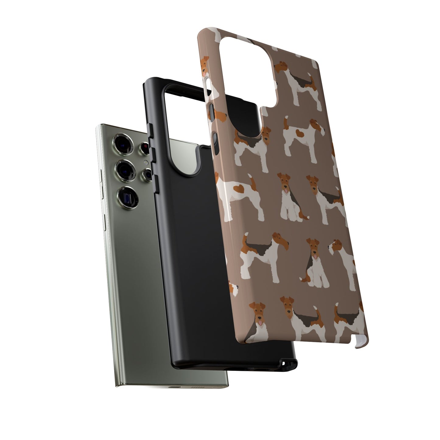 Wire Fox Terrier Lover Tough Case - Stylish Phone Case Featuring Playful Fox Terriers