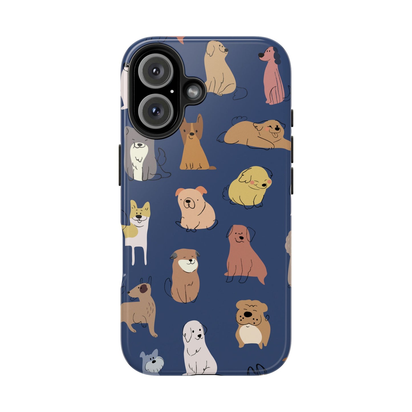 Cute Cartoon Dog Tough Phone Case - Perfect for Pet Lovers