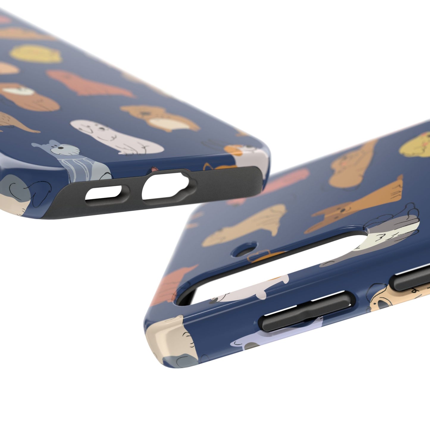 Cute Cartoon Dog Tough Phone Case - Perfect for Pet Lovers