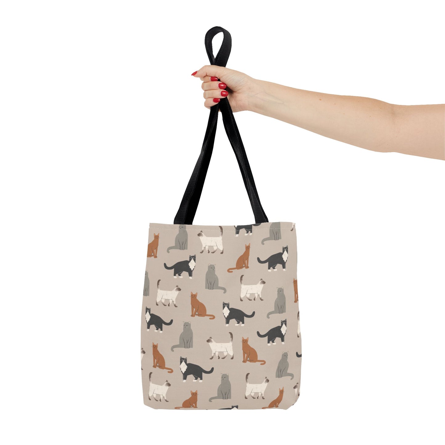 Cubist Cat Pattern Tote Bag - Perfect for Pet Lovers