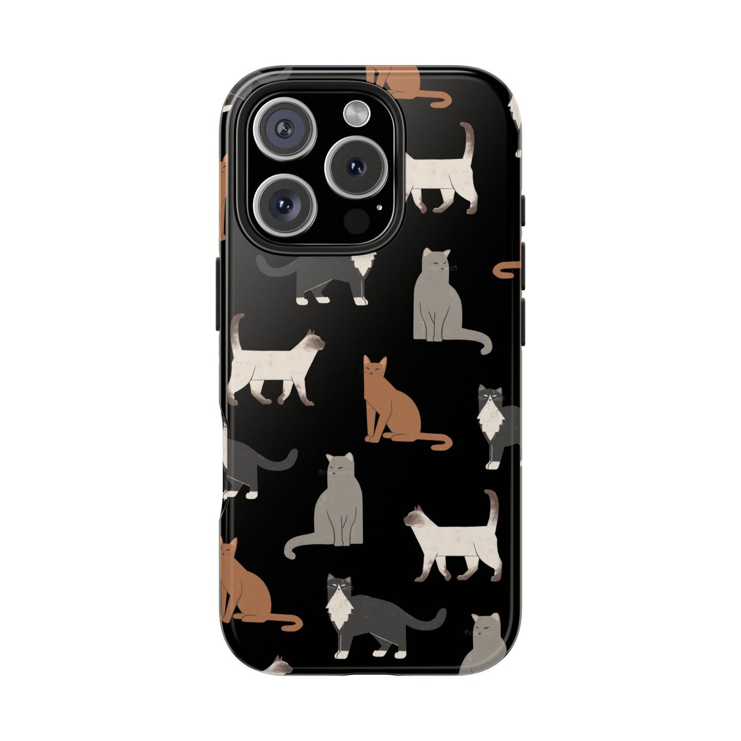Cubist Cat Tough Phone Case - Stylish & Durable for Pet Fans