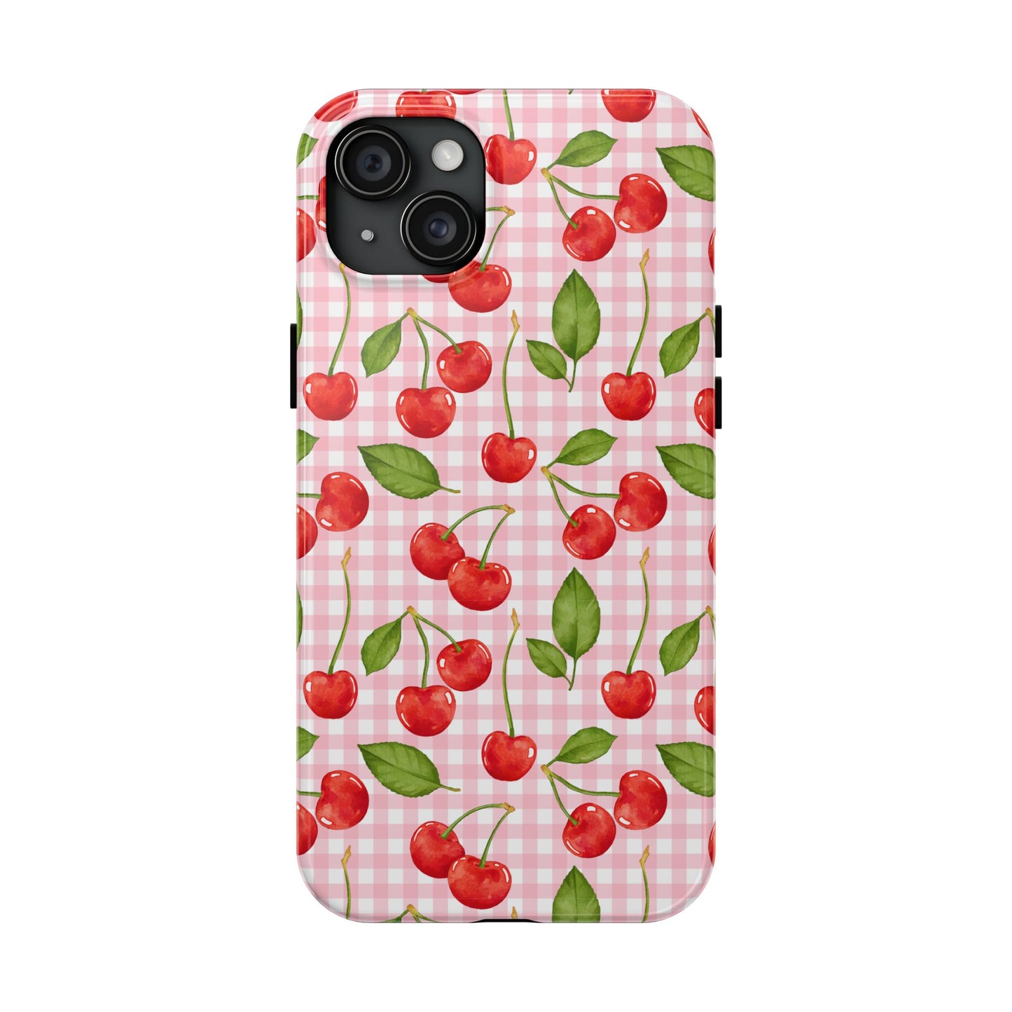 Cherry-Pattern Tough Phone Case - Cute & Durable Protective Case