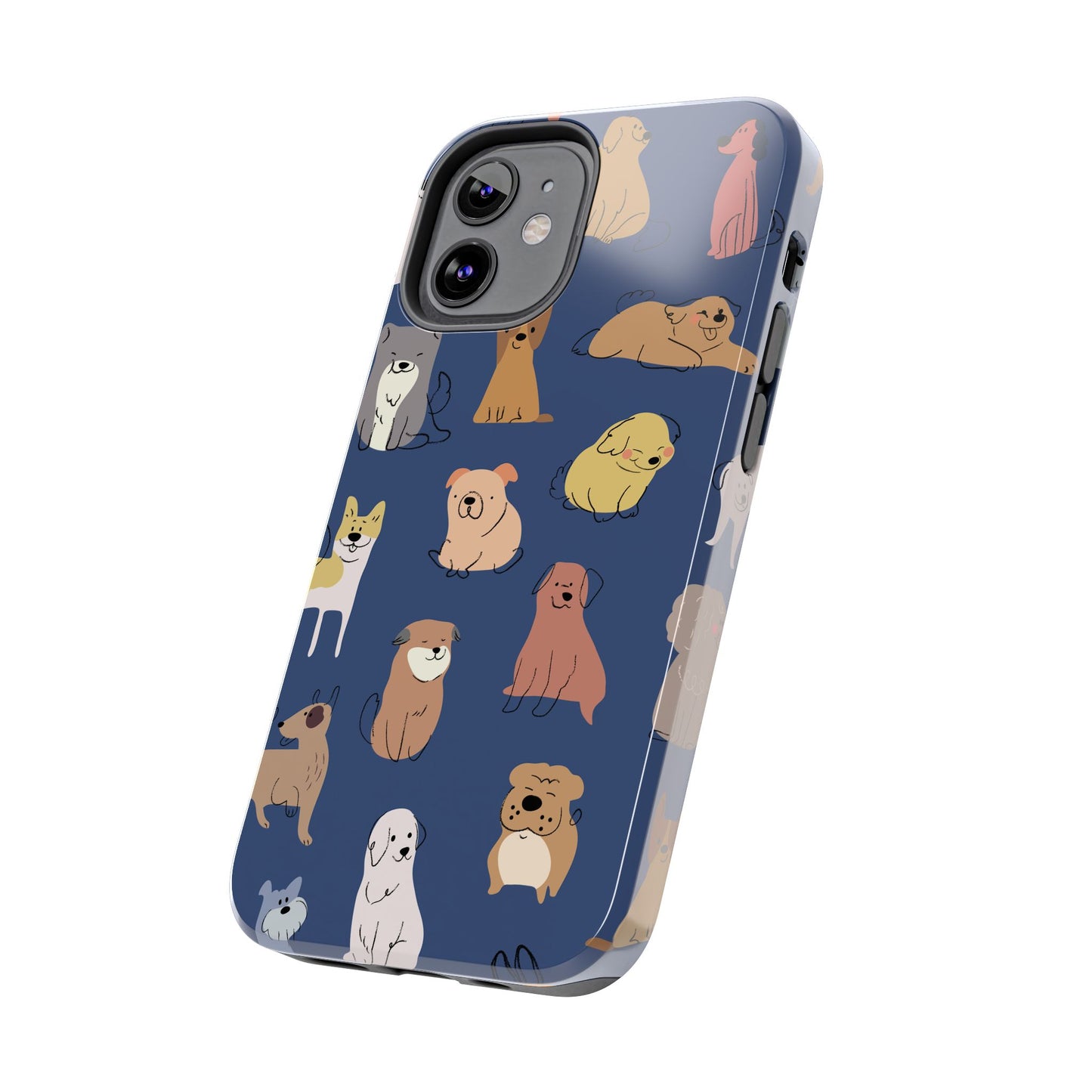 Cute Cartoon Dog Tough Phone Case - Perfect for Pet Lovers