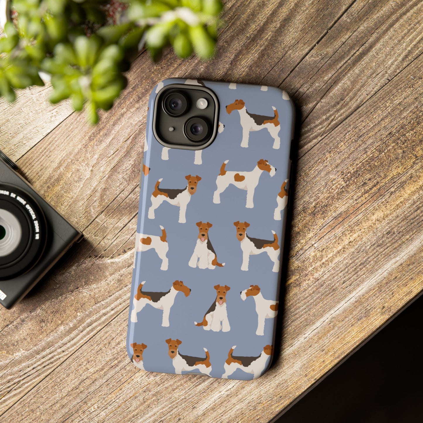 Wire Fox Terrier Lover Tough Case - Stylish Phone Case Featuring Playful Fox Terriers