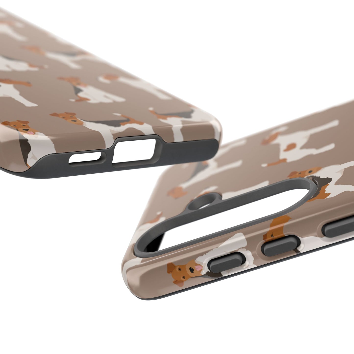 Wire Fox Terrier Lover Tough Case - Stylish Phone Case Featuring Playful Fox Terriers