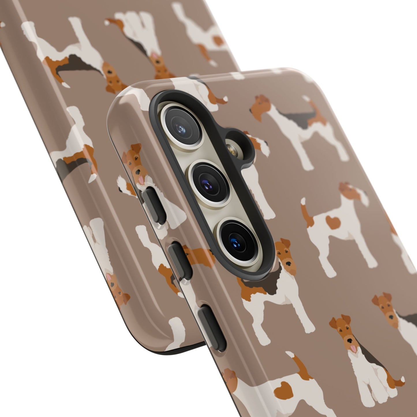 Wire Fox Terrier Lover Tough Case - Stylish Phone Case Featuring Playful Fox Terriers
