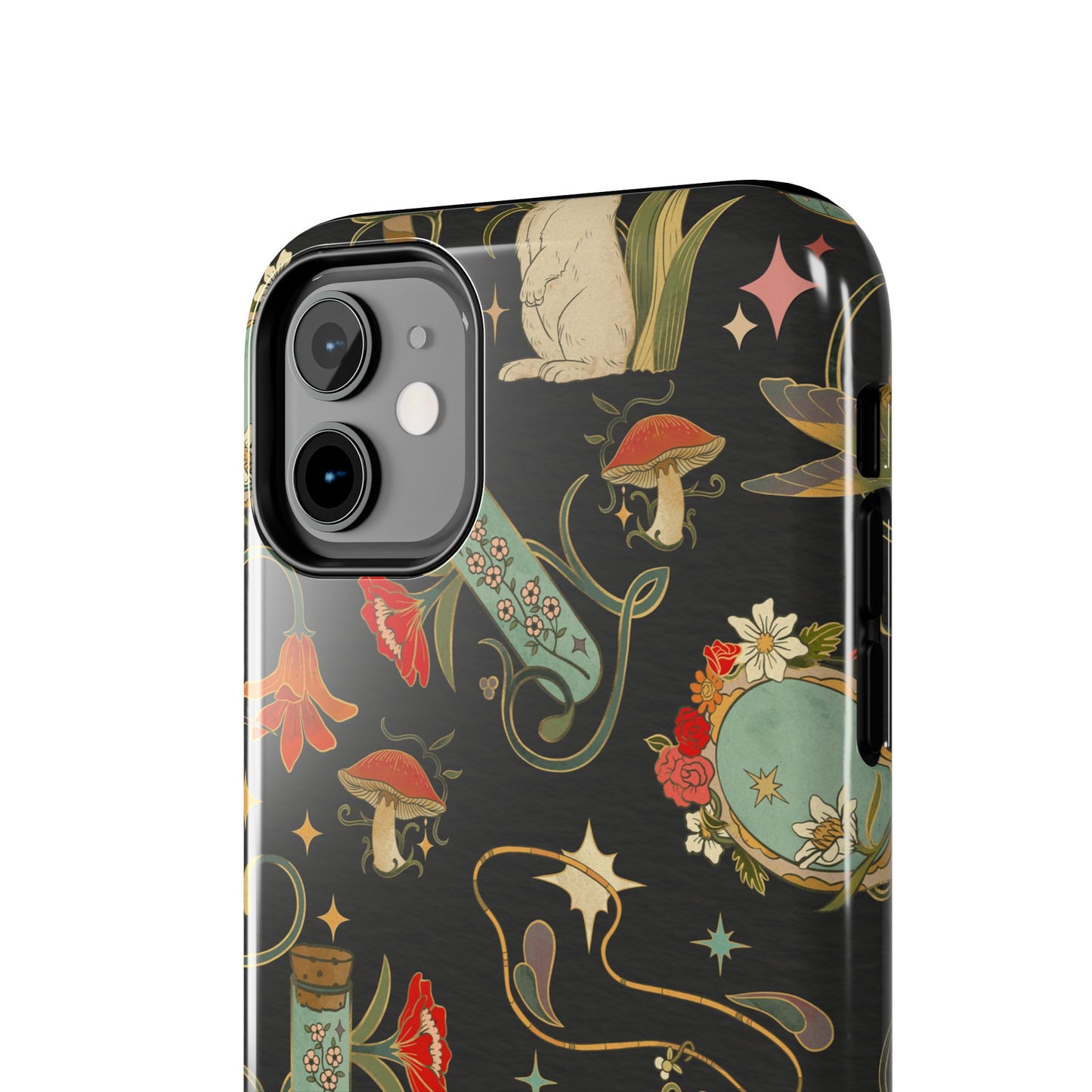 Whimsical Floral Rabbit Phone Case | Tough Protective Cover for Nature Lovers