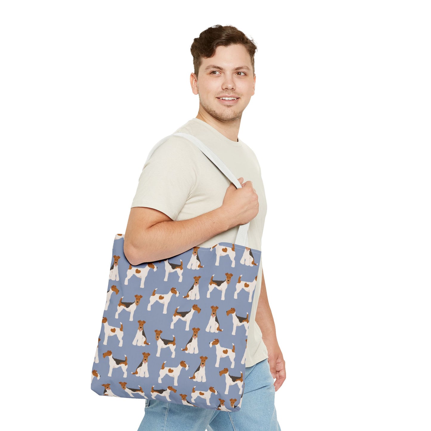 Wire Fox Terrier Dog Pattern Tote Bag - Perfect for Pet Lovers!